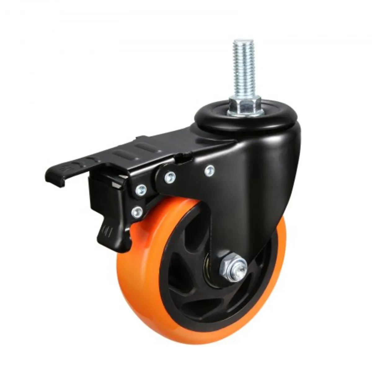 Caster Wheels, 4 inch, Set of 4, 440 lbs Capacity,
