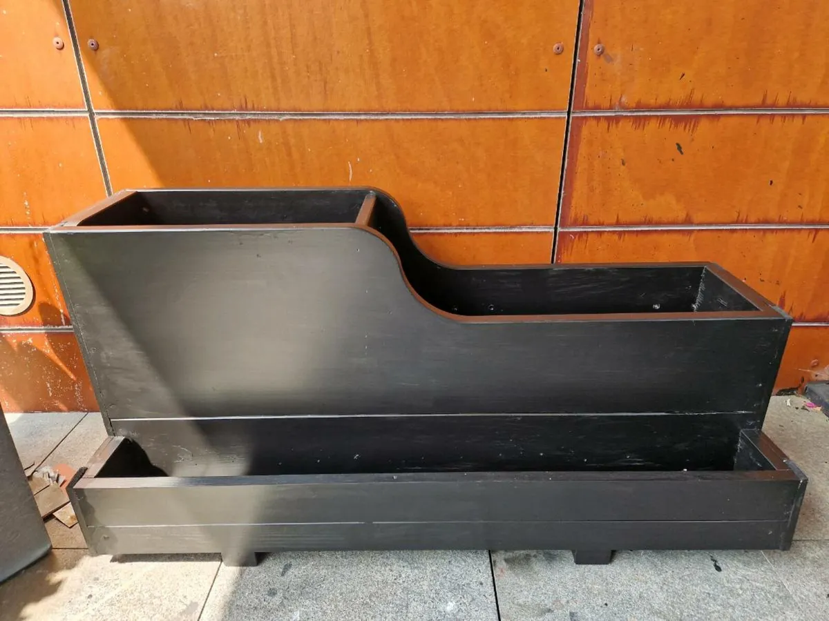 Large Wooden planters 100cm x23 cm H 48cm - Image 3