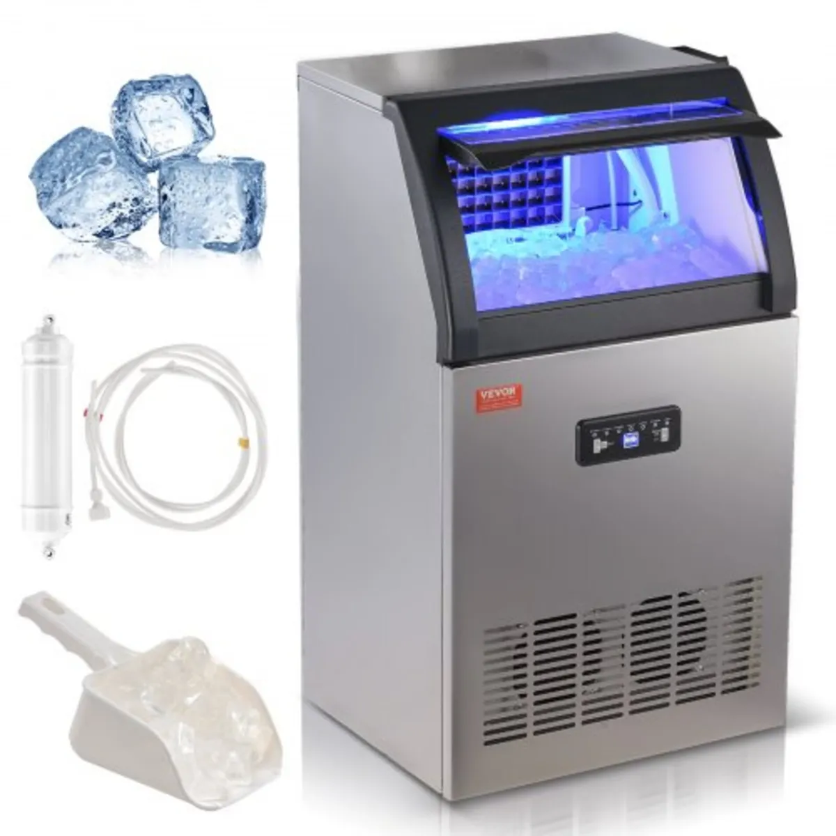 Commercial Ice Maker Freestanding Cabinet Machine