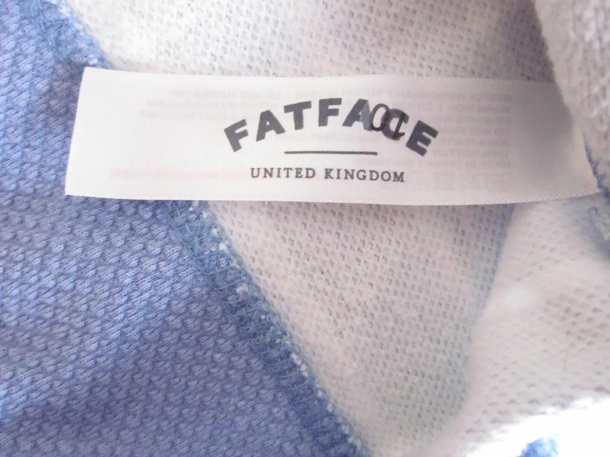 Fat Face Ladies Zip Neck Sweatshirt  Jumper Size10 - Image 3