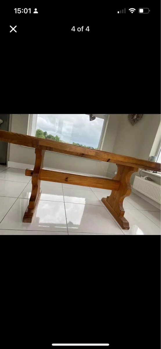 Beautiful Mexican Pine table - Image 4