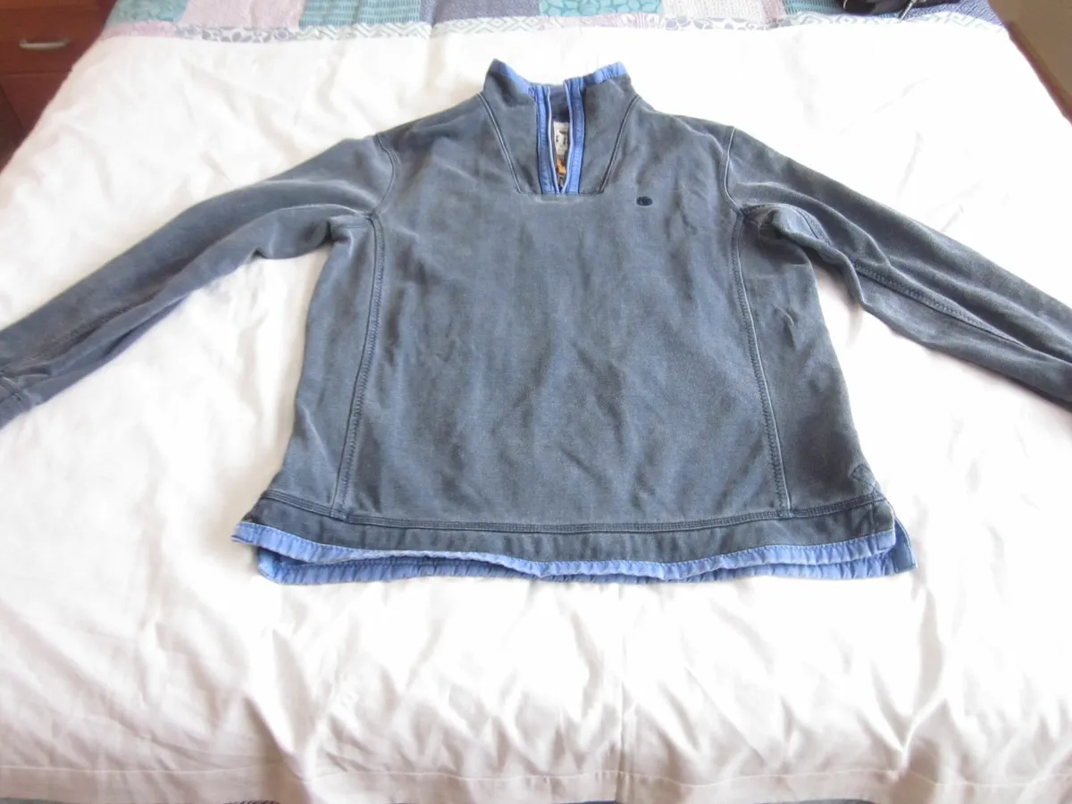 Fat Face Mens Zip Neck Sweatshirt  Jumper XL - Image 1