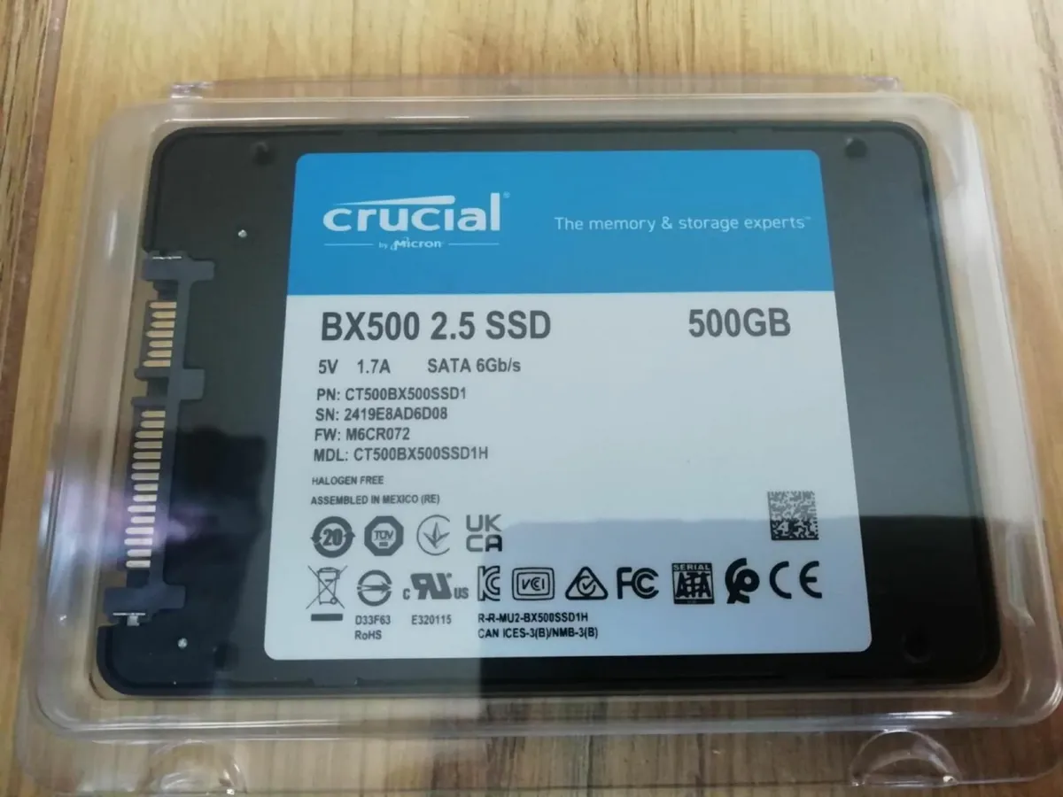 Drive SSD Crucial 500 GB BX500 - new - Image 2