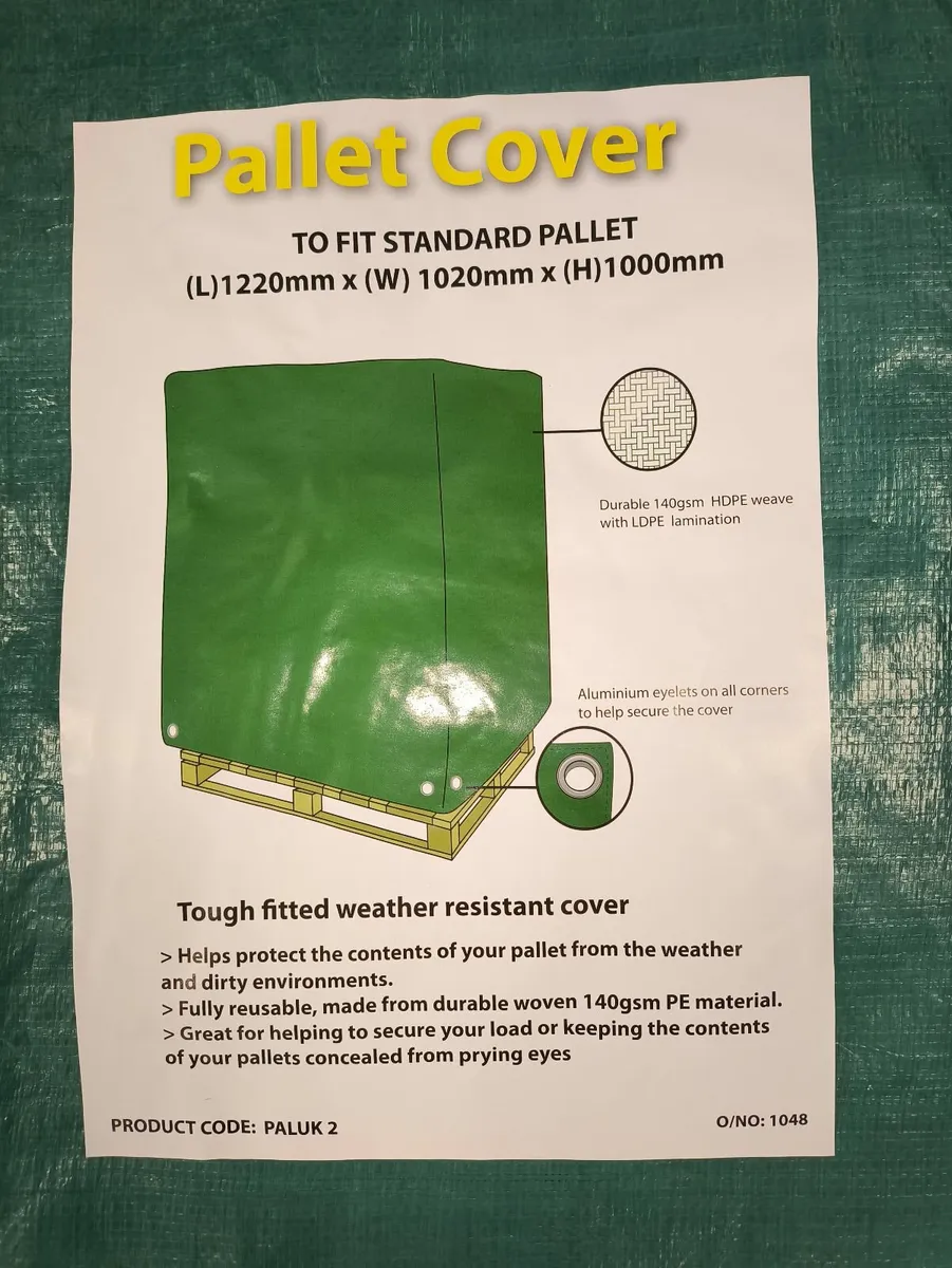 UK Pallet Cover Large - 1220  L x 1020 W x 1500 H - Image 3
