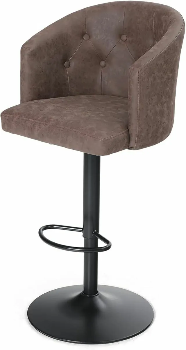 Rotating Bar Stool Bar Chair Kitchen Cafe Office - Image 3