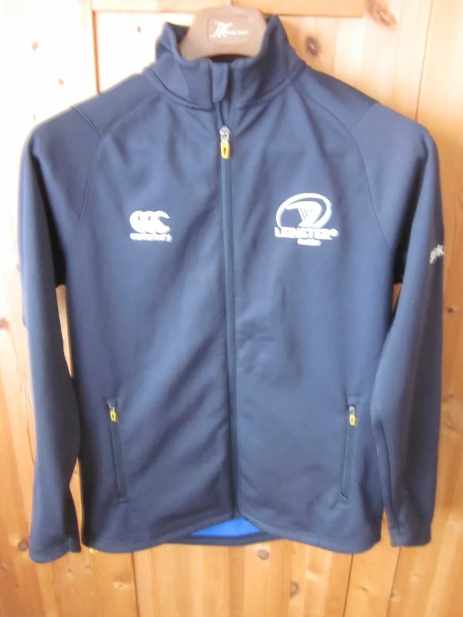 Canterbury Leinster Full Zip Rugby Jumper Mens - Image 1