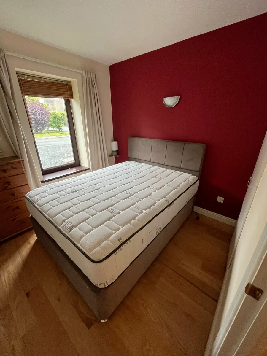King Coil Mattress with Mink Base and Head Board - Image 1