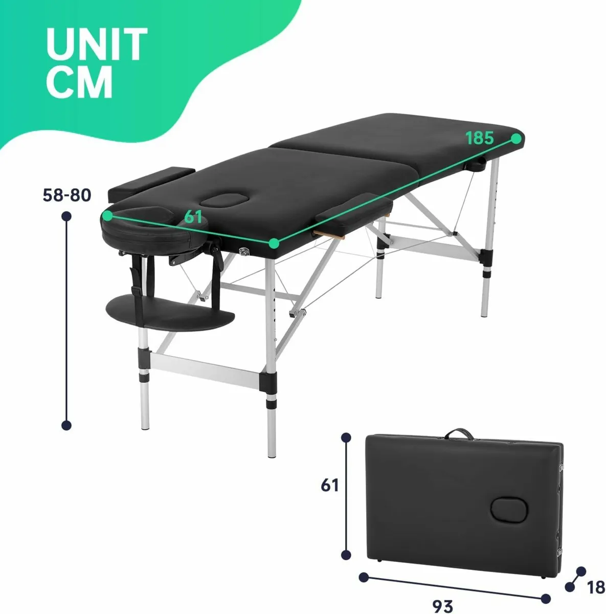 Massage Table Portable Massage Bed Spa Bed - Image 2