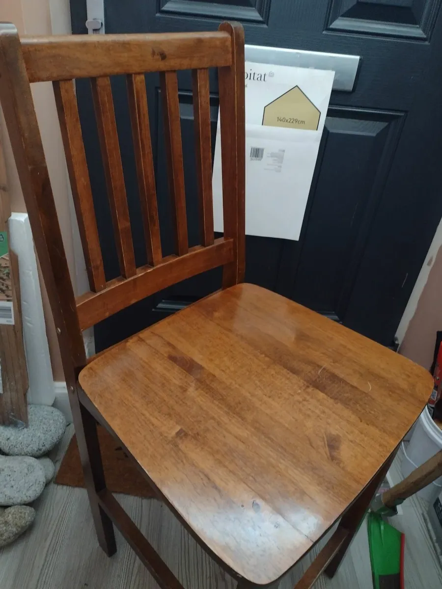 Solid Oak kitchen bar stool - Image 1