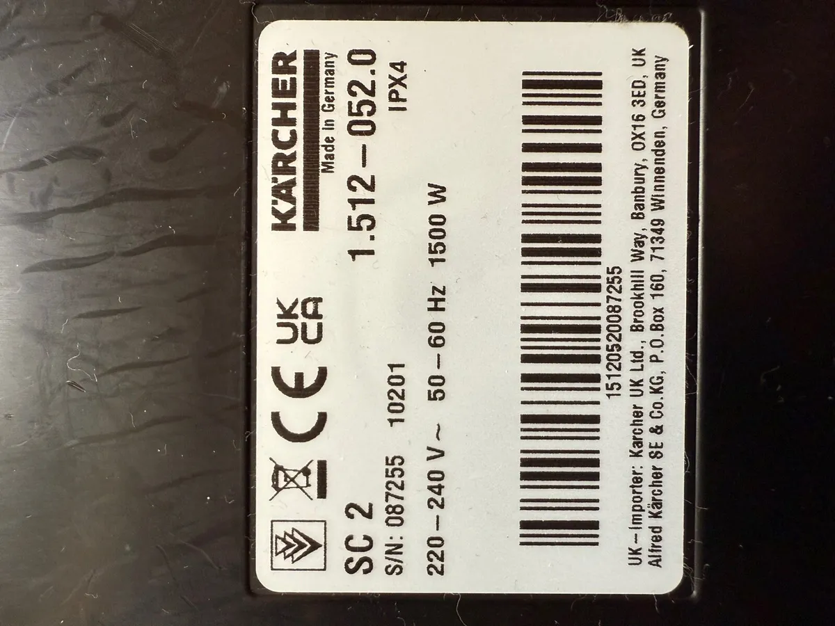 Karcher SC2 EasyFix Steam Cleaner - Image 2