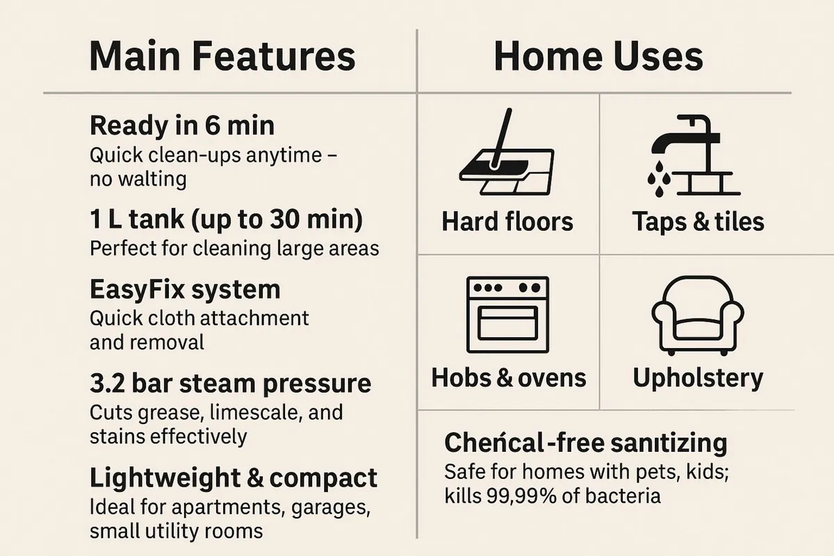 Karcher SC2 EasyFix Steam Cleaner - Image 3