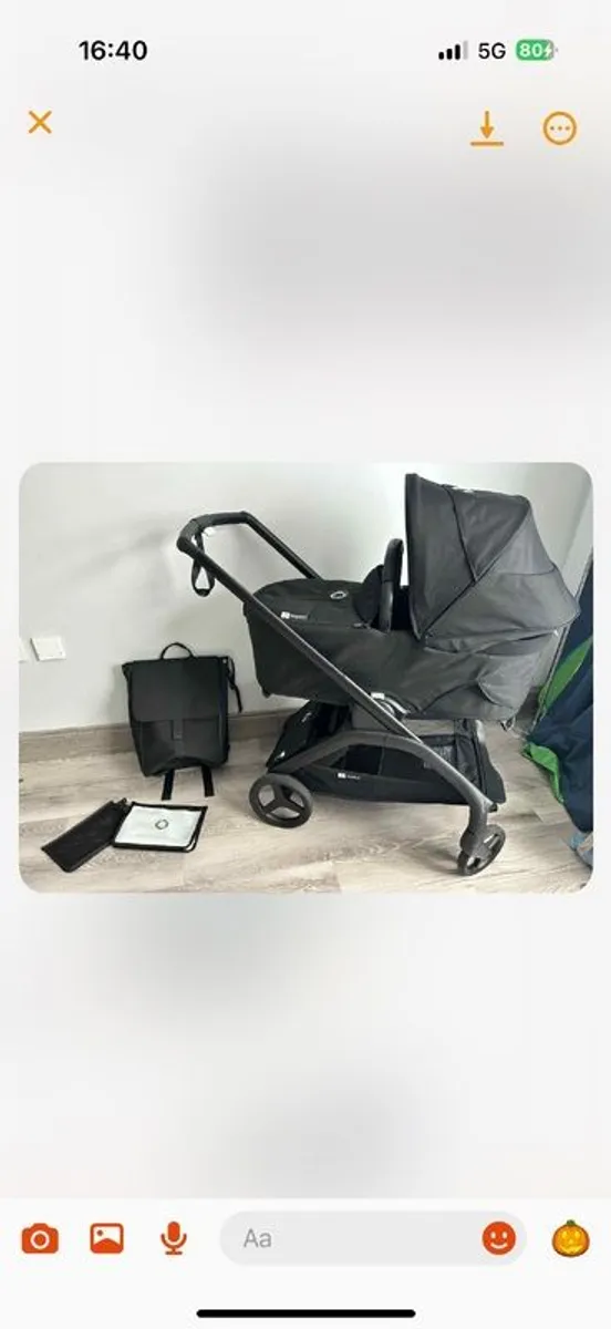 Bugaboo Dragonfly Bassinet Toddler seat Rain cover Bugaboo bag (never used) Cup holder Car seat adapters - Image 2