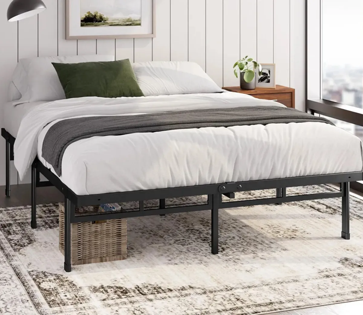 Double Bed Frame AND Mattress - Image 1