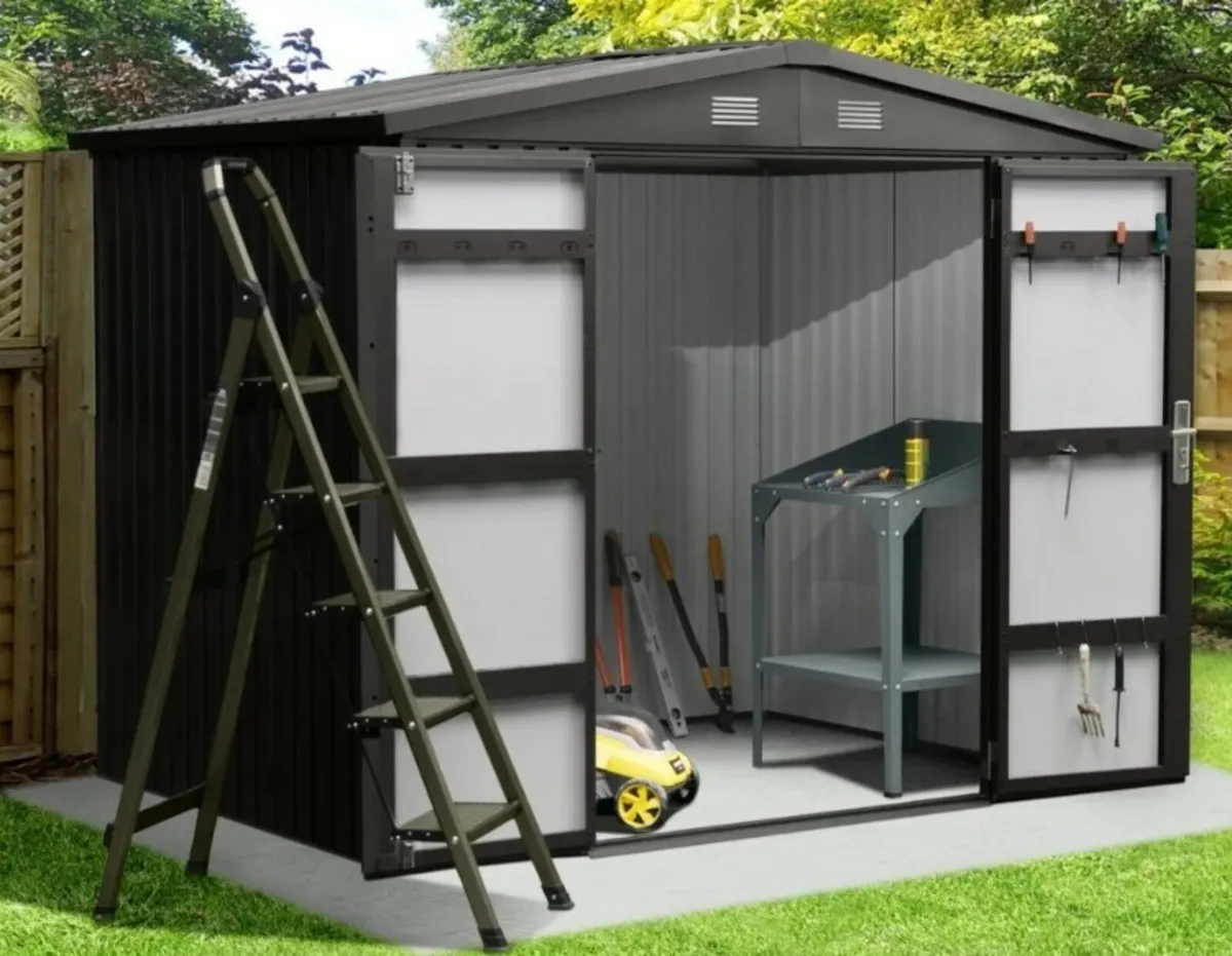 Steel shed 8ft x 6ft - Image 2