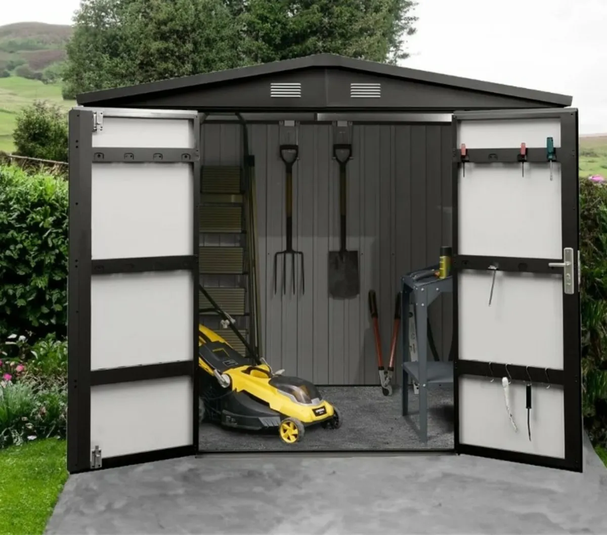 Steel shed 8ft x 6ft - Image 3