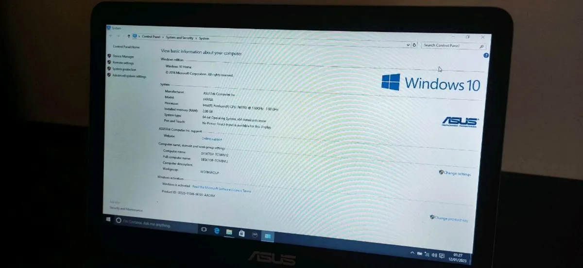 Asus laptop - Image 2
