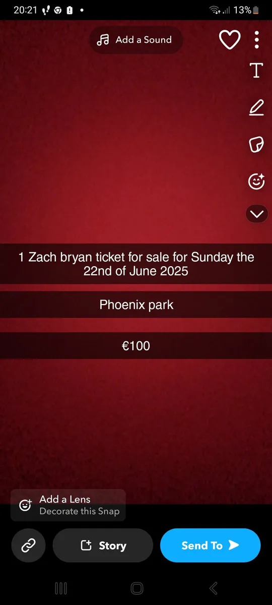 Zack Bryan ticket - Image 2