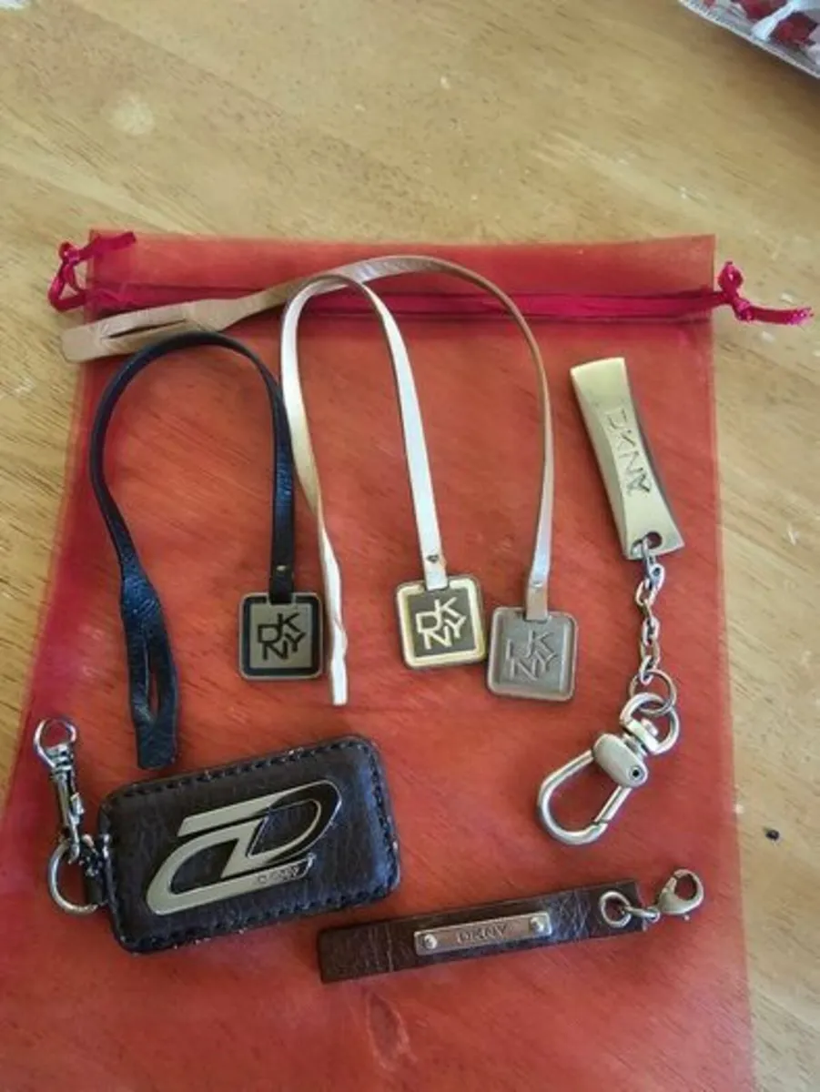 DKNY Charms / Tags x 6 / Vintage / Used - Image 2