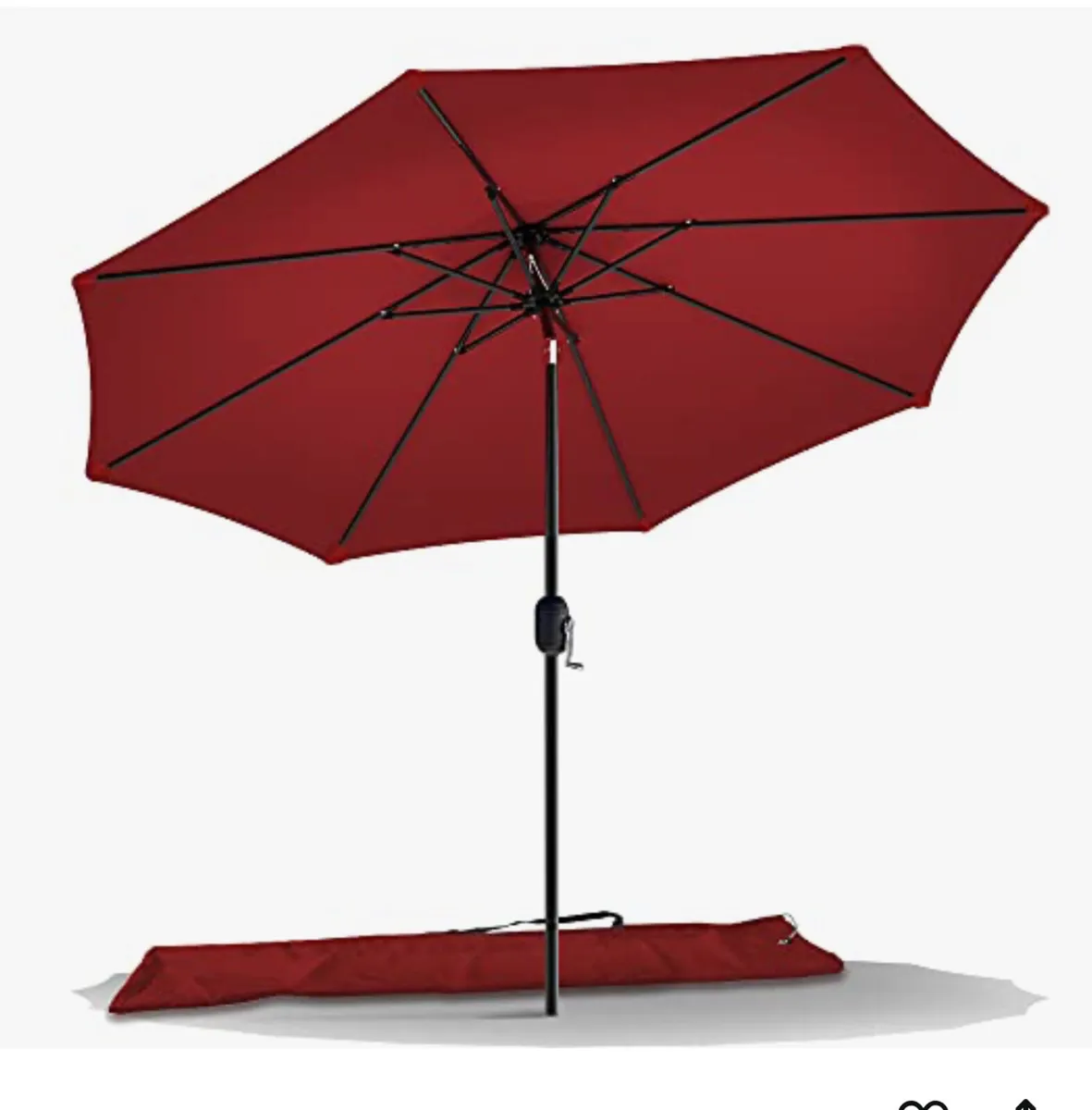 Red Parasol with stand - Image 1