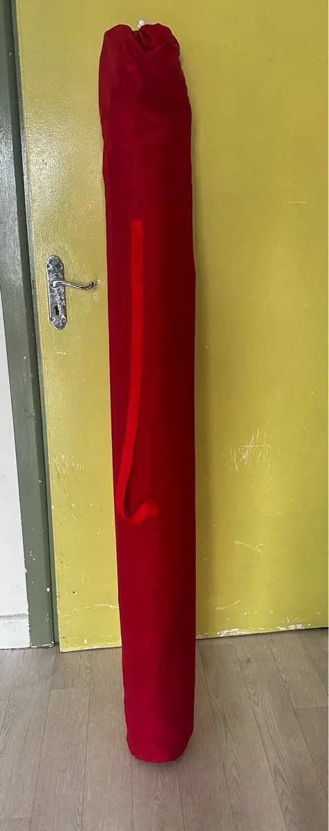 Red Parasol with stand - Image 4