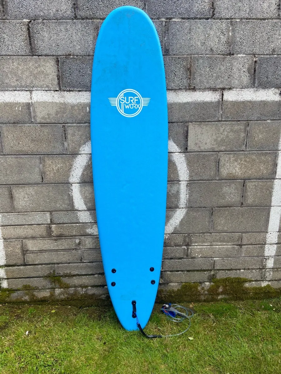 Soft top 7”6 surfboard. - Image 1