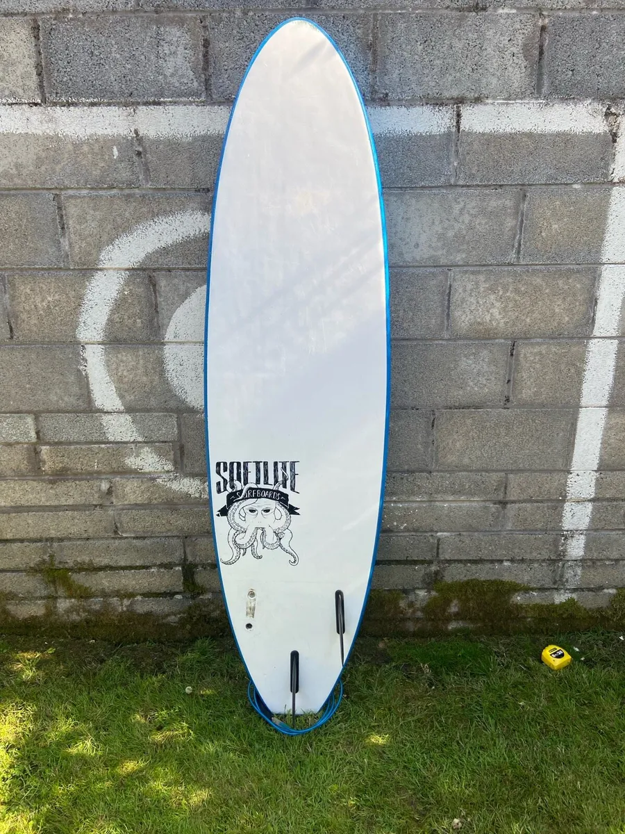Soft top 6”8 surfboard for sale. - Image 2