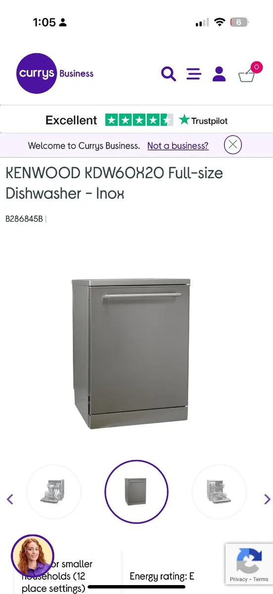 Kenwood Dishwasher (K24mms14) - Image 1