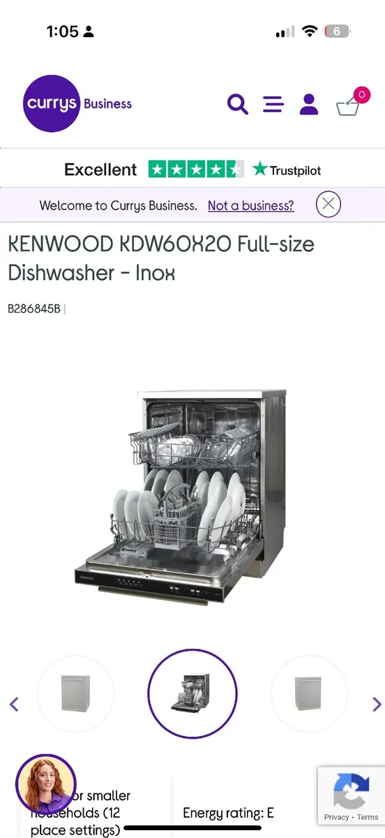 Kenwood Dishwasher (K24mms14) - Image 2