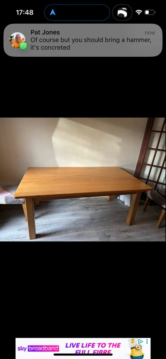 Spalted Maple Wood dining table - Image 3
