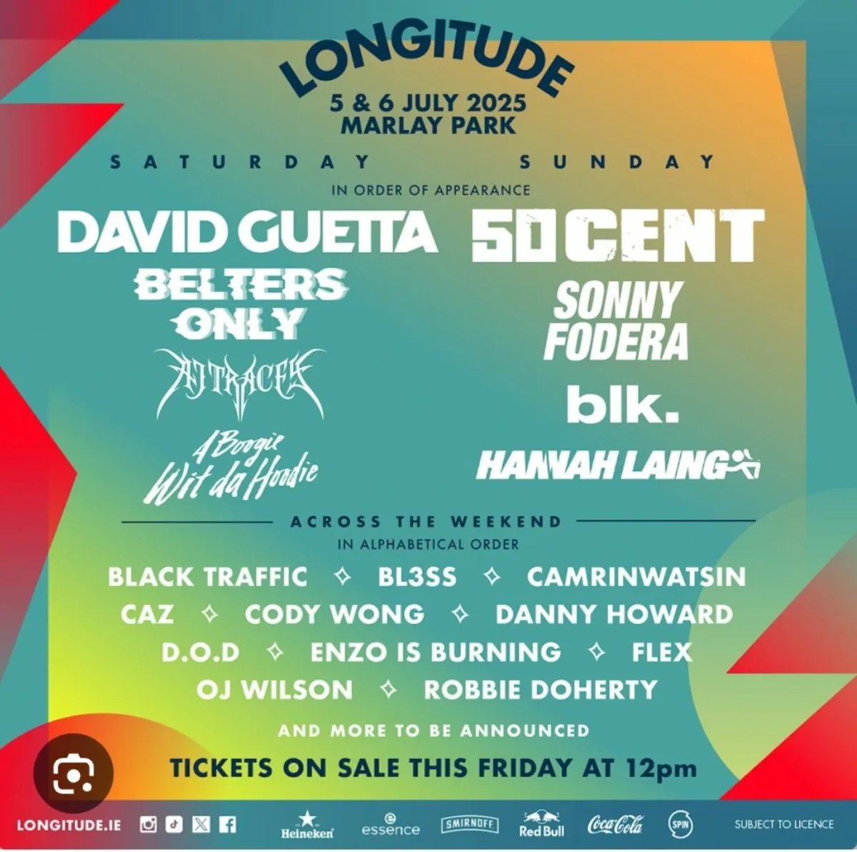 Longitude Weekend Tickets BELOW FACE VALUE