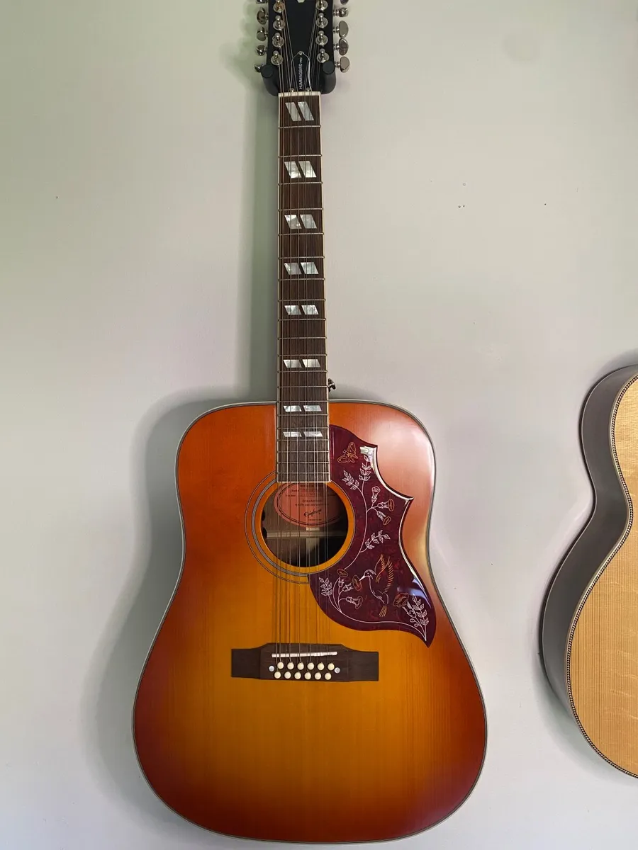 Epiphone Hummingbird 12 String Acoustic Guitar - Image 1