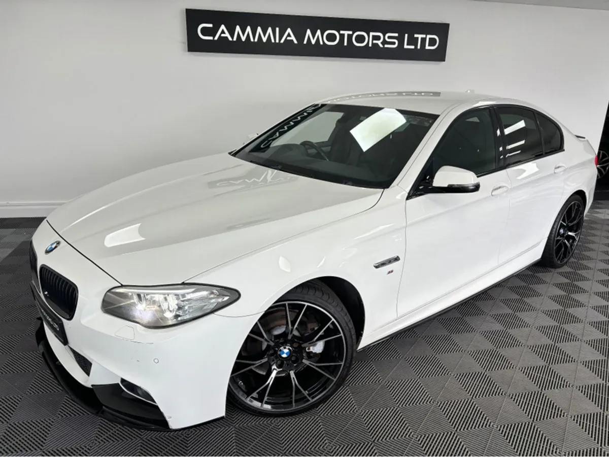 BMW 5 Series BMW 520D M Sport 5DR Auto black Leat - Image 2