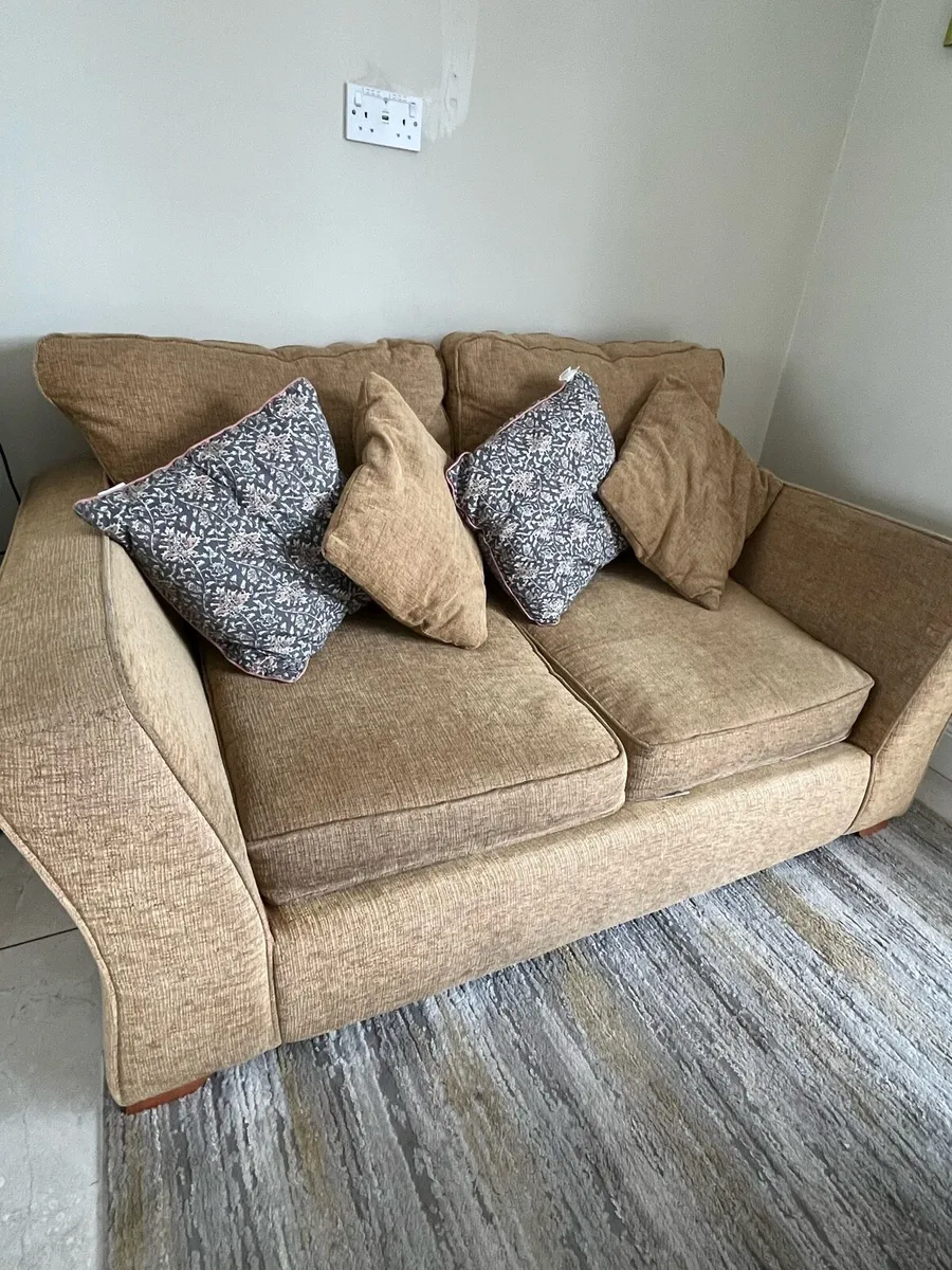2 seater sofa with cushions - Image 2