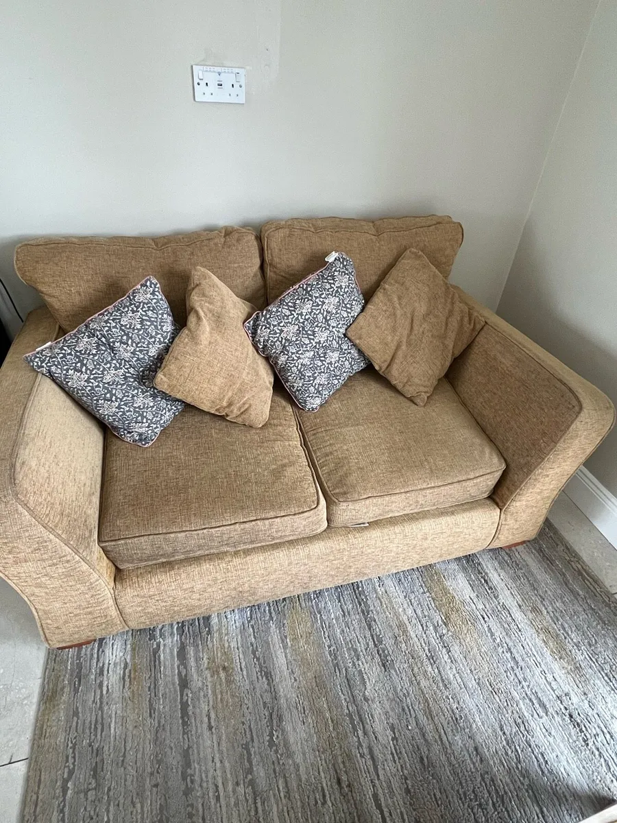 2 seater sofa with cushions - Image 3