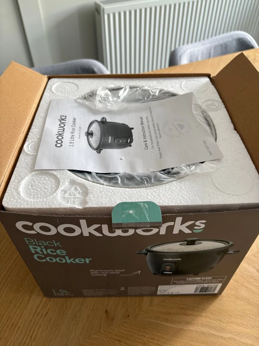 Cookworks 1.5L Rice Cooker (never used) - Image 2