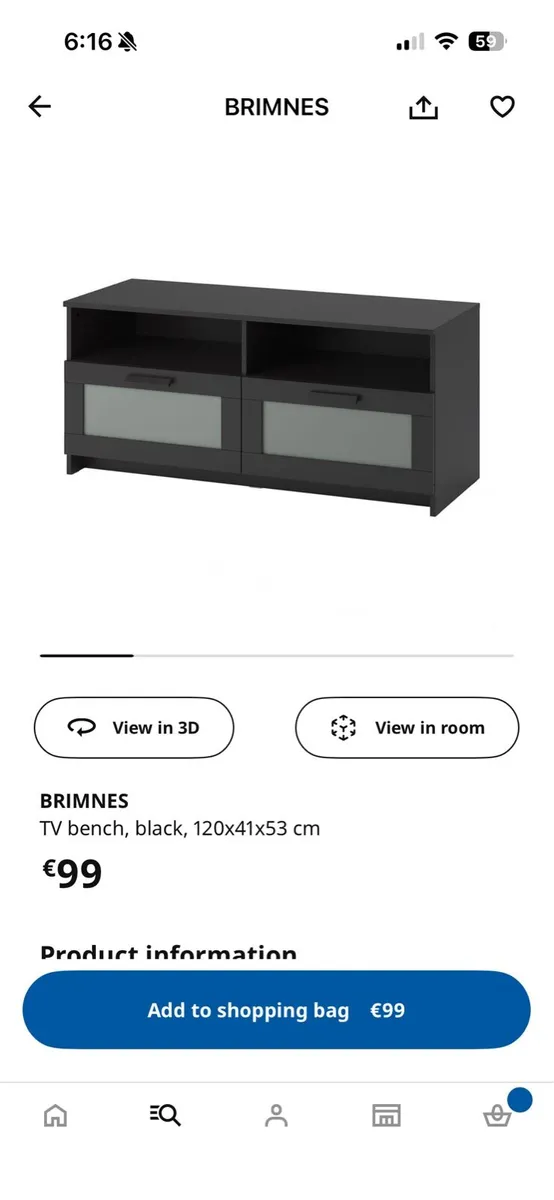 IKEA Brimmes TV unit - Image 1