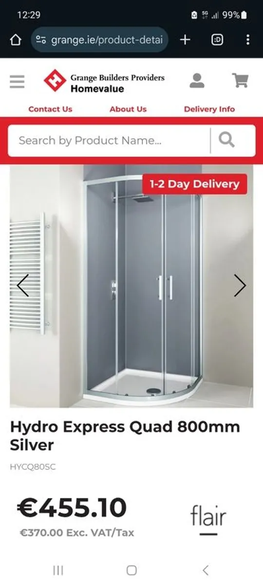 Brand new Flair shower door - Image 1