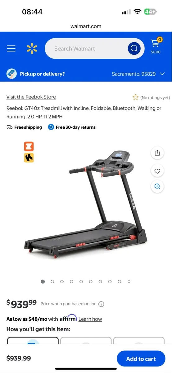 Rebook treadmill
