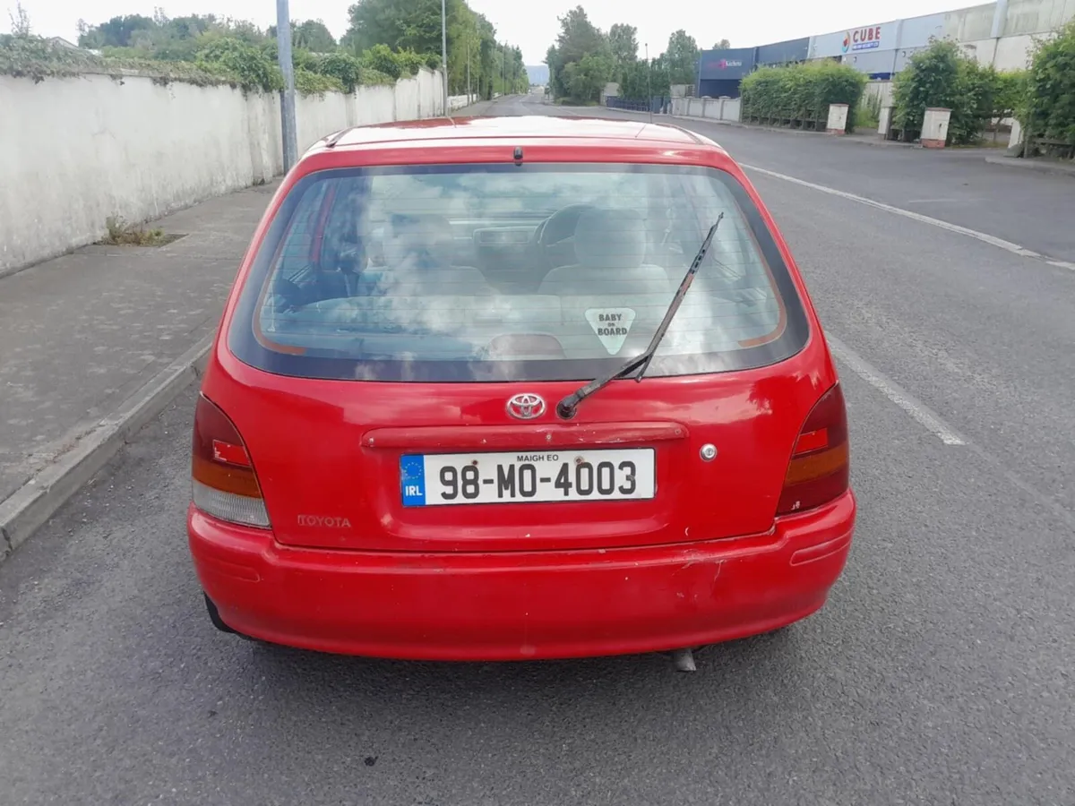 1998 Toyota Starlet 1.3 Petrol NCT Feb 20,26 - Image 3