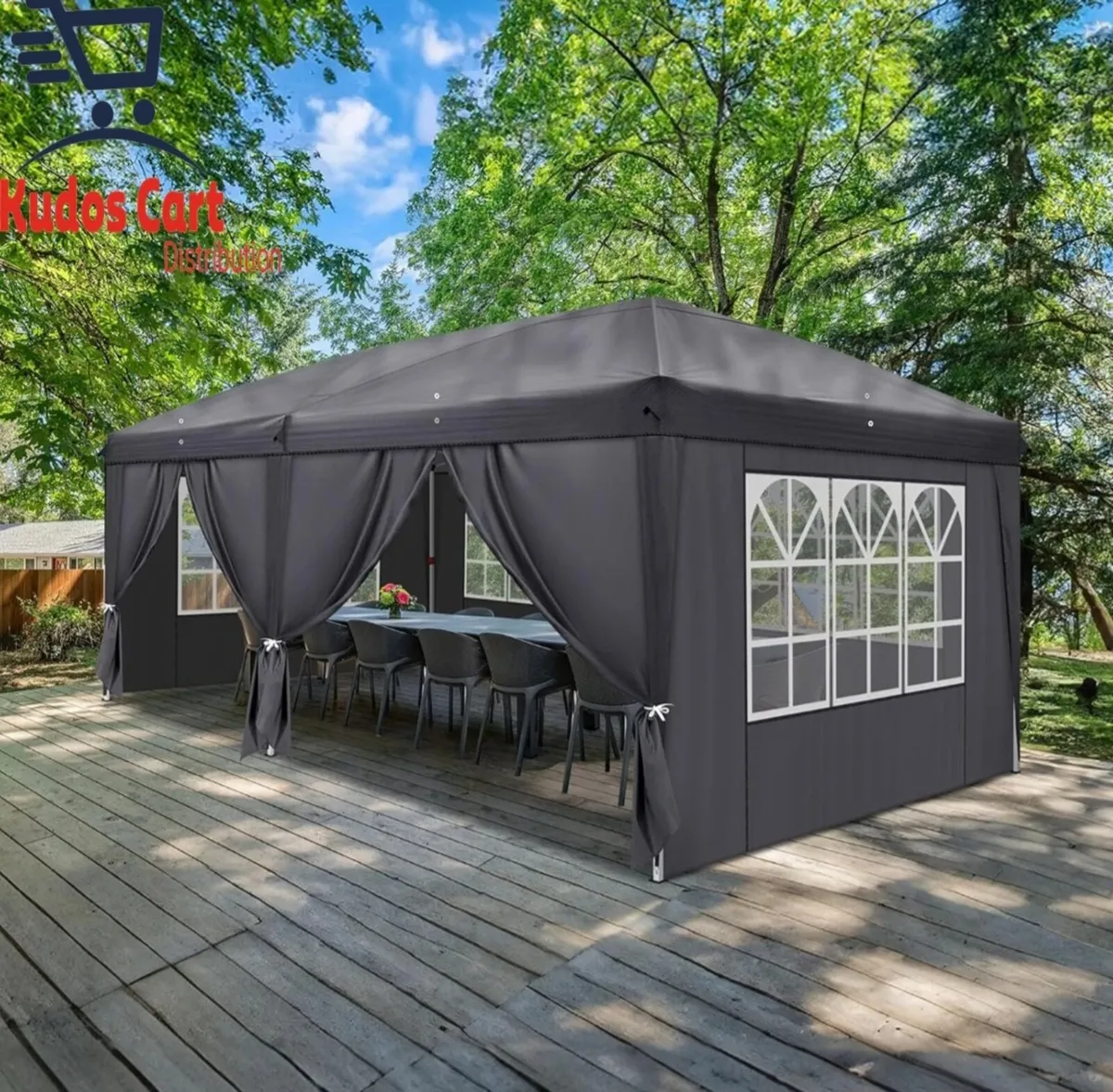 Pop-up gazebo 3x6m heavy duty - Image 3