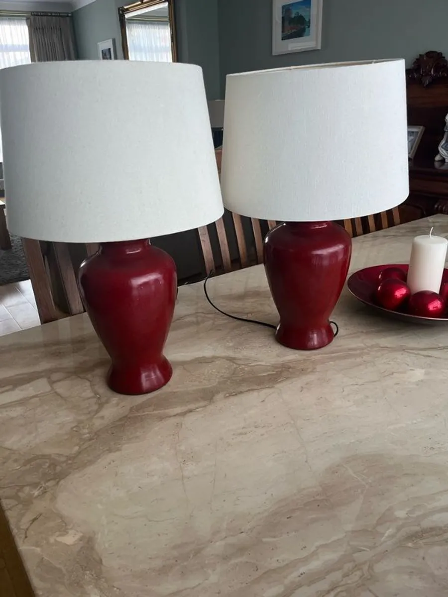 2 x Table lamps - Image 1