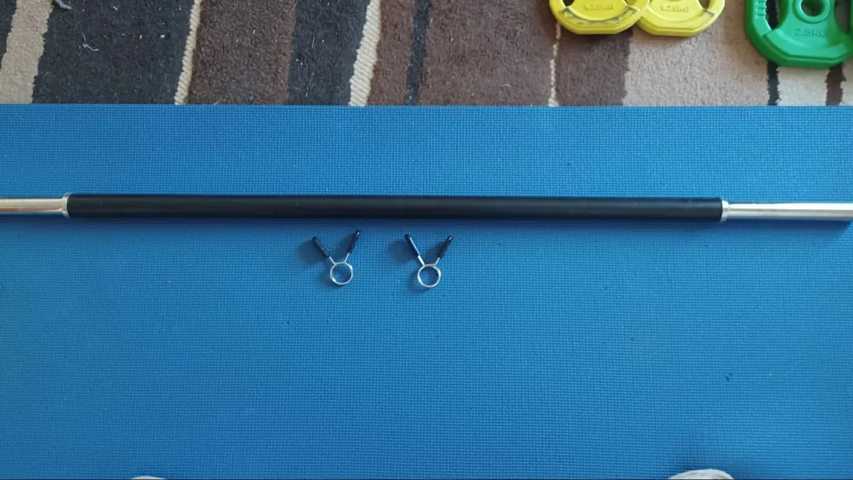 Kettlebell, weights and bar. - Image 1