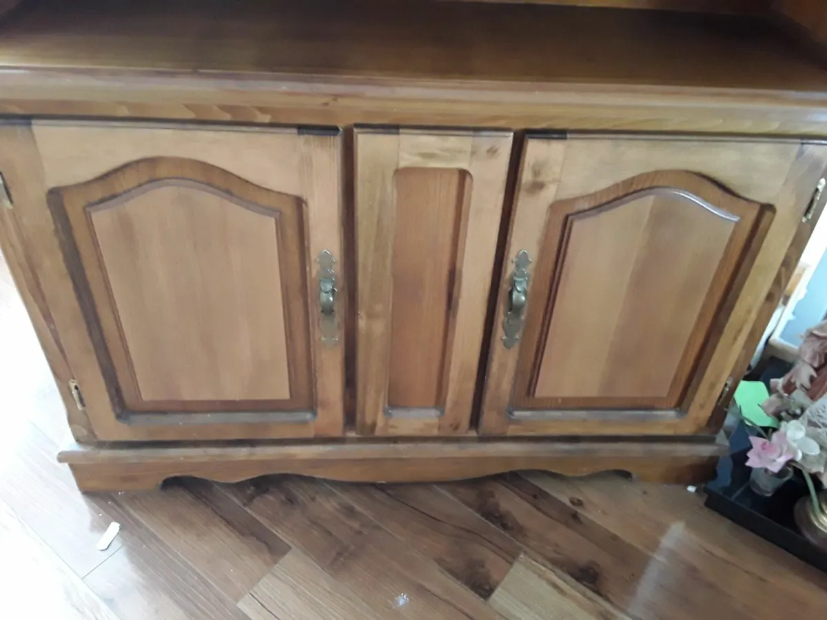 Solid oak wall unit in good condition - Image 4