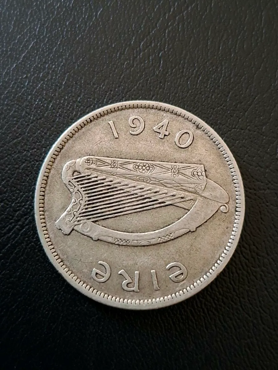 Silver half crown Irish silver coin 1940 - Image 3