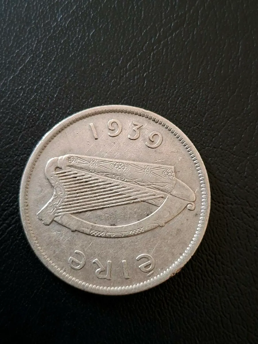 Irish half crown silver coin 1939 - Image 3