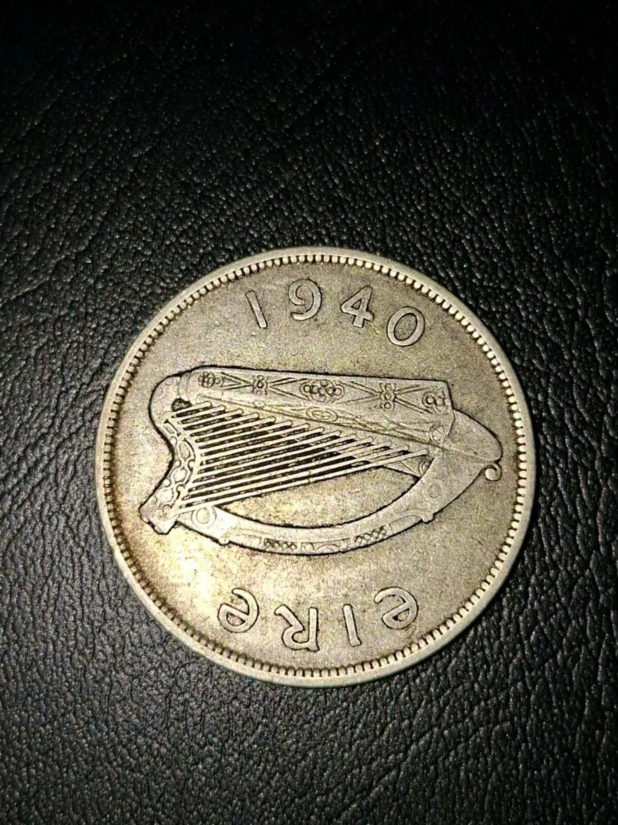 Irish silver half crown coin 1940 - Image 3