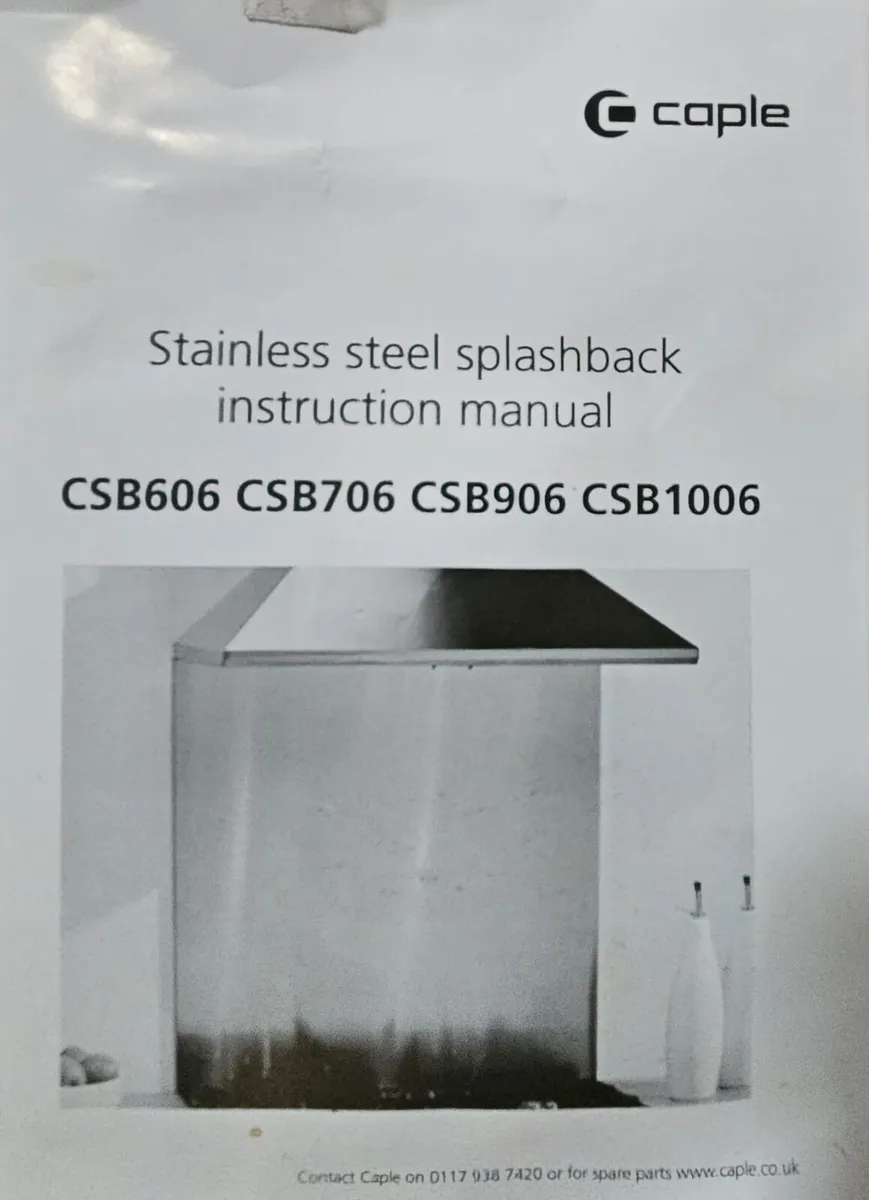Splashback Stainless Steel - Image 1