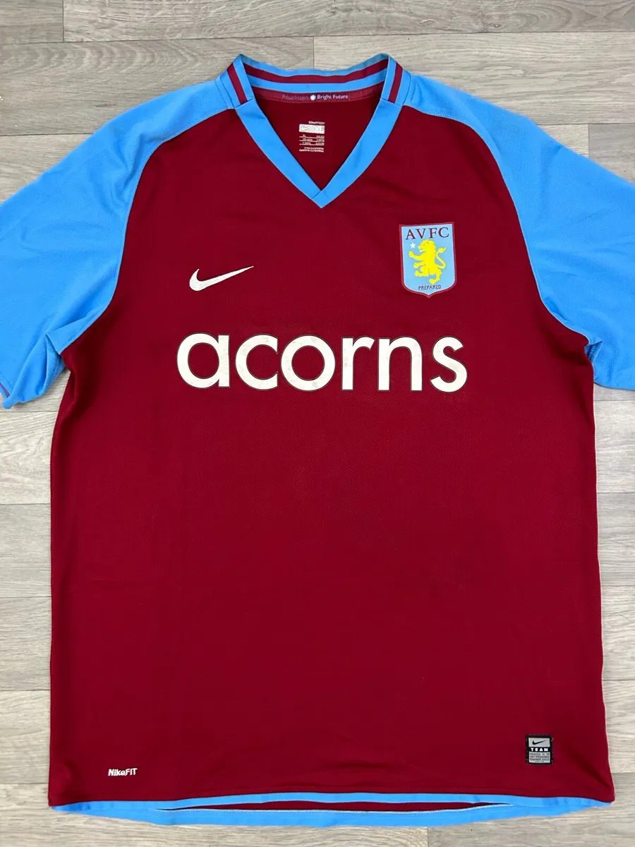 Vintage 2008 Nike Aston Villa Home Jersey Mens XL - Image 2