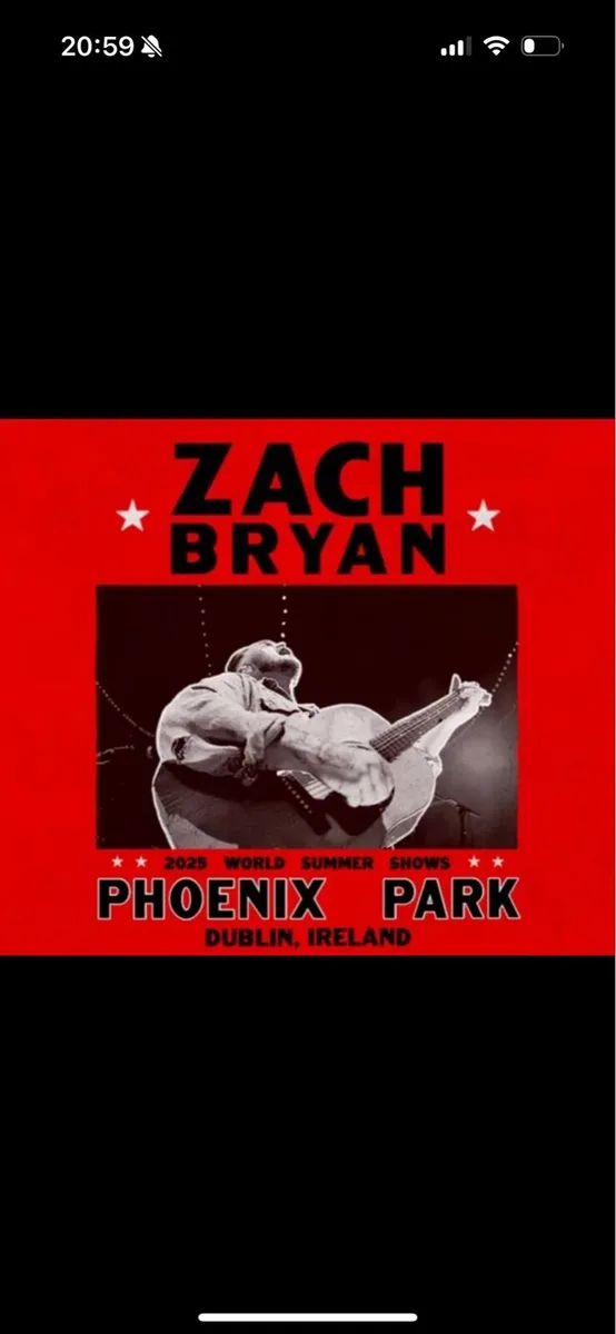Zach Bryan tickets Dublin Sunday 22nd June