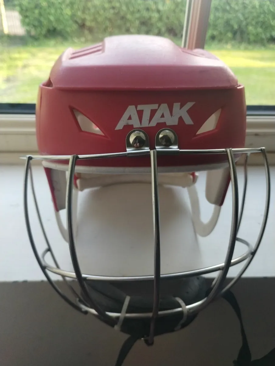 Atak Hurling Helmet Extra Small Red - Image 1
